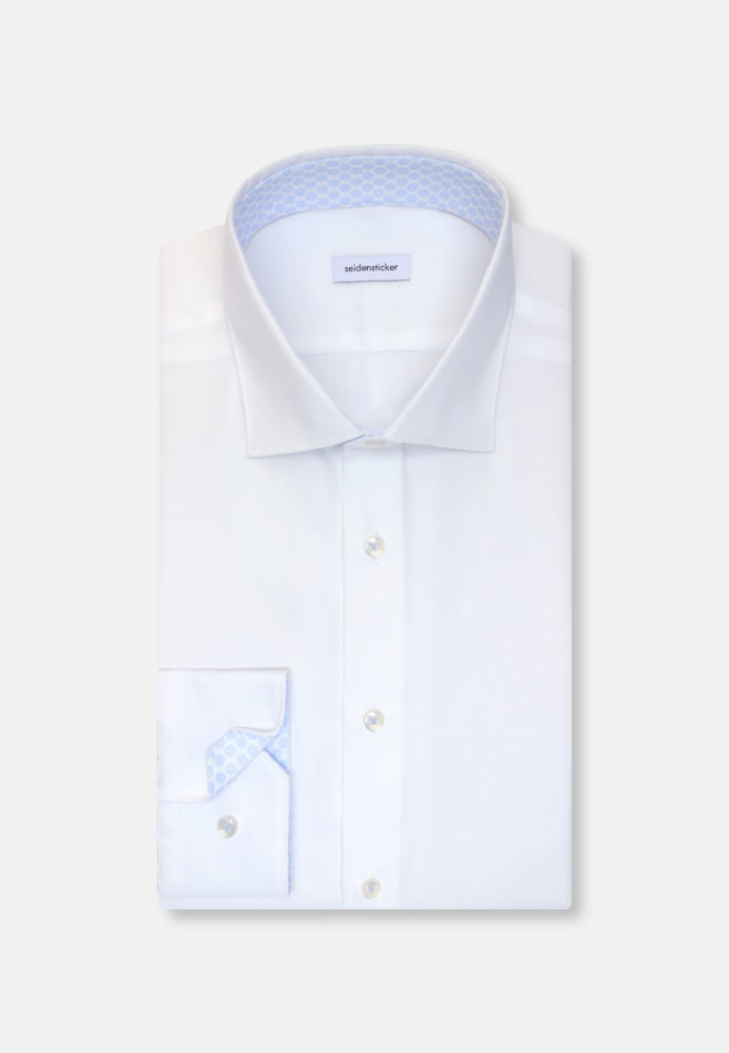 Shaped Business shirt Structure in Weiß | Seidensticker online shop
