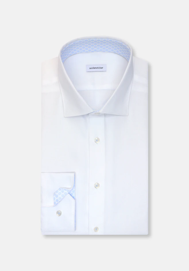 Shaped Chemise d'affaires Structure dans Blanc | Boutique en ligne Seidensticker