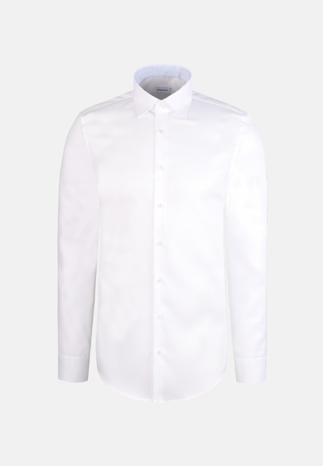 Shaped Business shirt Structure in Weiß |  Seidensticker Onlineshop