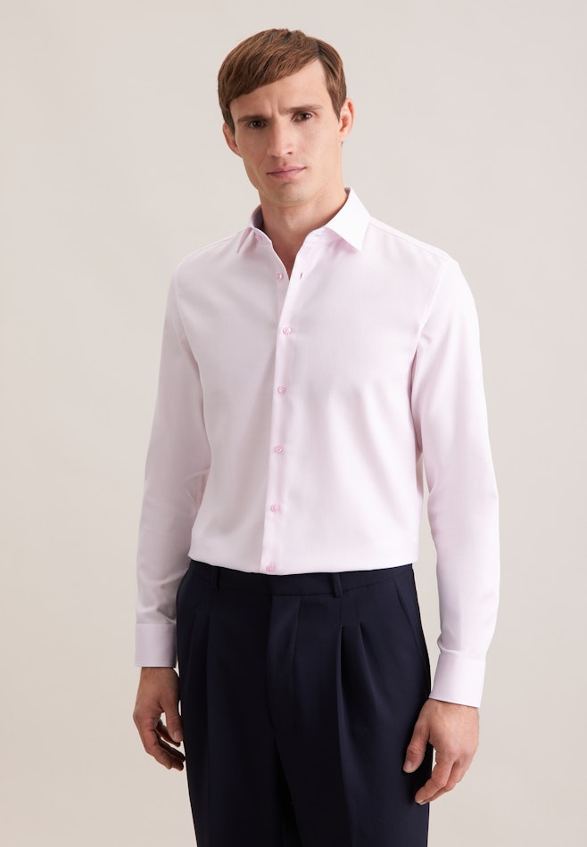 Shaped Business shirt Structure in Rosa | Seidensticker online shop