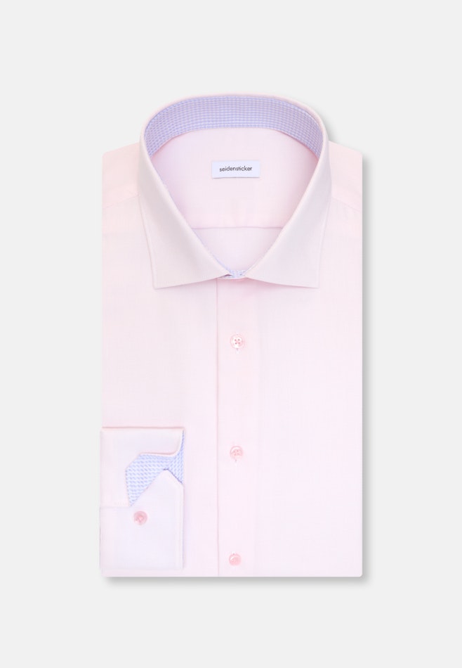 Shaped Business Hemd Struktur in Rosa | Seidensticker Onlineshop