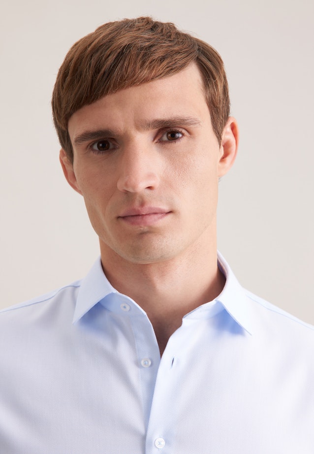 Shaped Business Hemd Struktur in Hellblau |  Seidensticker Onlineshop