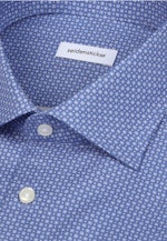 Regular Business shirt Print in Mittelblau |  Seidensticker Onlineshop