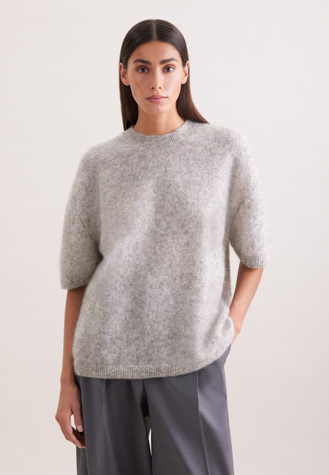 Oversized Wool and Mohair Sweater in Grey | Seidensticker online shop