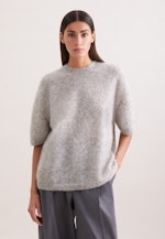 Oversized Pullover aus Wolle und Mohair Mix in Grau |  Seidensticker Onlineshop