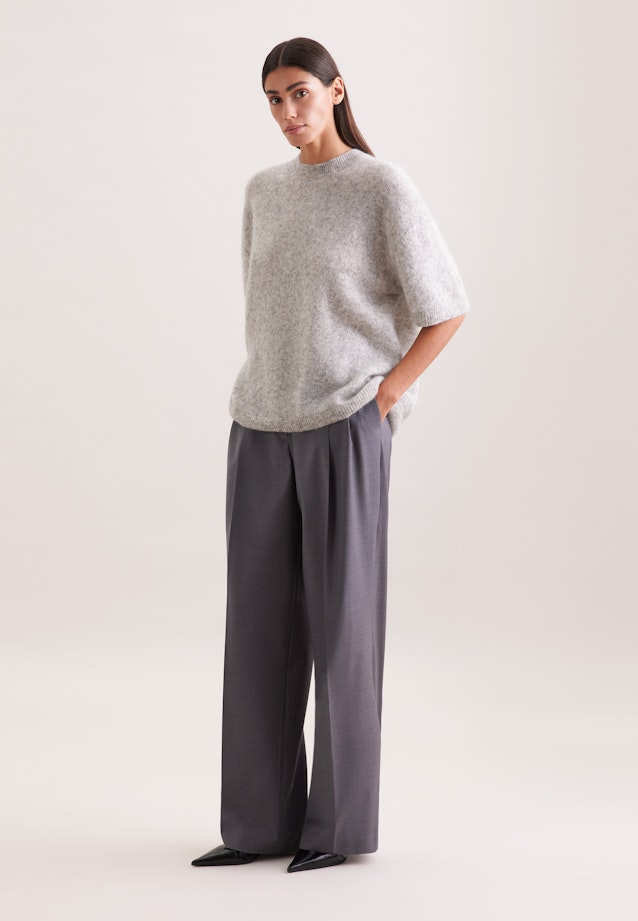 Oversized Pullover aus Wolle und Mohair Mix in Grau |  Seidensticker Onlineshop
