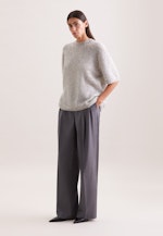 Oversized Pullover aus Wolle und Mohair Mix in Grau |  Seidensticker Onlineshop