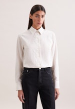 Hemdbluse mit tiefer Passe loose Fit in Grau |  Seidensticker Onlineshop