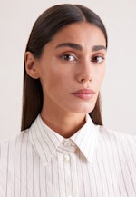 Hemdbluse mit tiefer Passe loose Fit in Grau |  Seidensticker Onlineshop