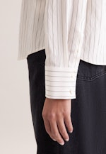 Hemdbluse mit tiefer Passe loose Fit in Grau |  Seidensticker Onlineshop