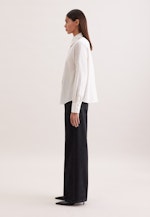 Hemdbluse mit tiefer Passe loose Fit in Grau |  Seidensticker Onlineshop