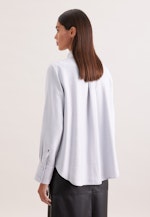 Hemdbluse in A- Linie mit Metallic Effekt in Silver |  Seidensticker Onlineshop