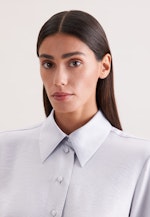 Hemdbluse in A- Linie mit Metallic Effekt in Silver |  Seidensticker Onlineshop