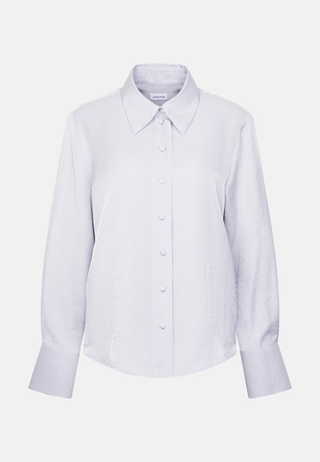 Hemdbluse in A- Linie mit Metallic Effekt in Silver |  Seidensticker Onlineshop