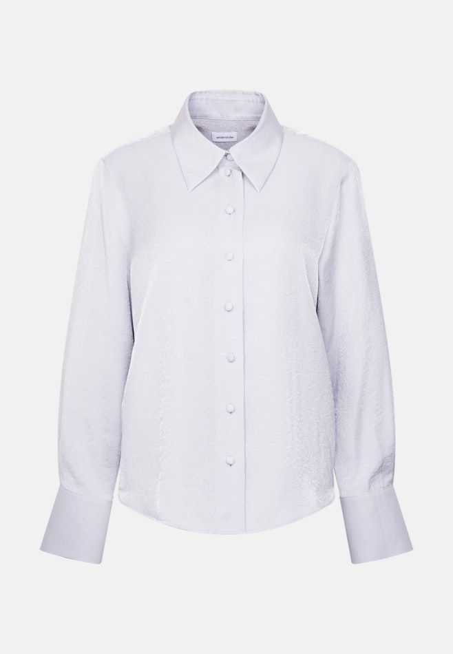 Hemdbluse in A- Linie mit Metallic Effekt in Silver | Seidensticker Onlineshop