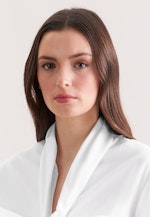 Schluppenbluse mit Volumenärmel in Weiß |  Seidensticker Onlineshop