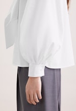 Schluppenbluse mit Volumenärmel in Weiß |  Seidensticker Onlineshop