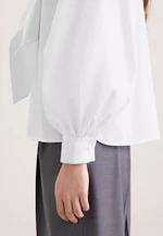 Chemisier à nœud avec pochettes de volume in Blanc |  Seidensticker Onlineshop