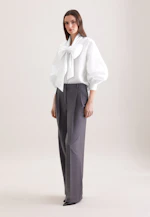 Chemisier à nœud avec pochettes de volume in Blanc |  Seidensticker Onlineshop