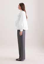 Schluppenbluse mit Volumenärmel in Weiß |  Seidensticker Onlineshop