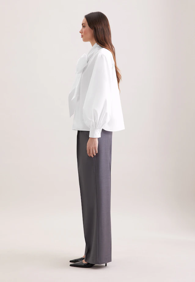 Chemisier à nœud avec pochettes de volume in Blanc |  Seidensticker Onlineshop