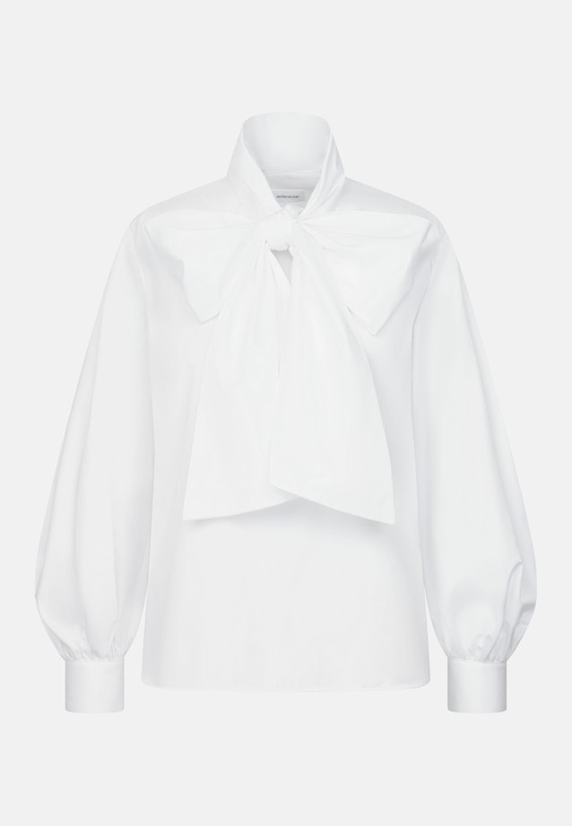 Schluppenbluse mit Volumenärmel in Weiß |  Seidensticker Onlineshop