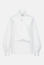 Schluppenbluse mit Volumenärmel in Weiß |  Seidensticker Onlineshop