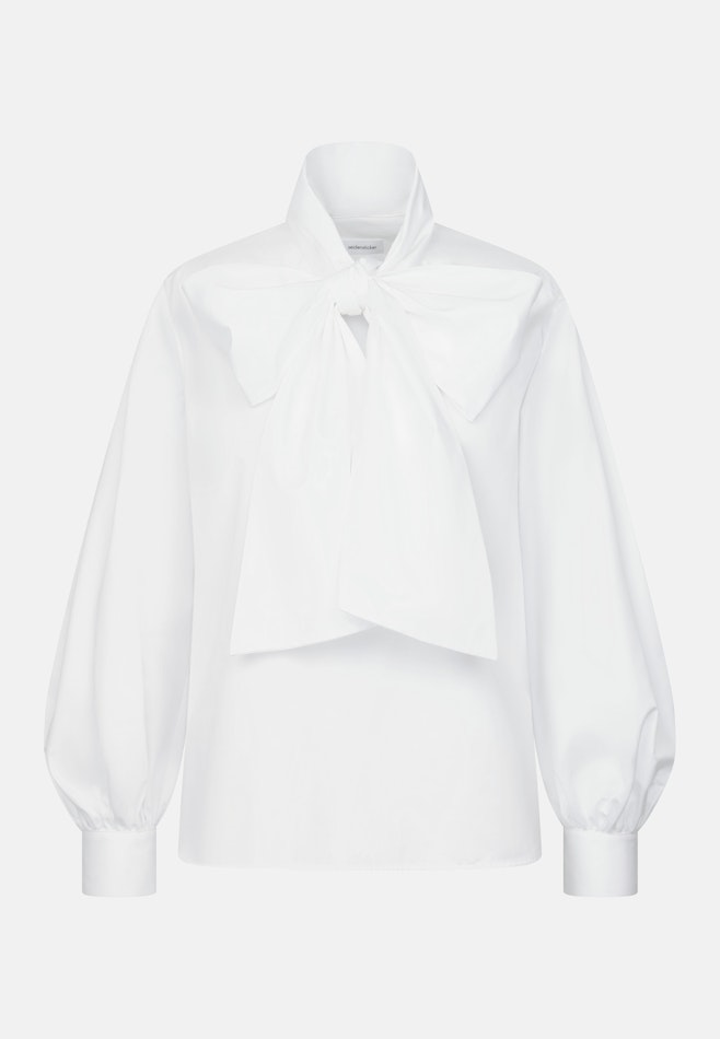 Schluppenbluse mit Volumenärmel in Weiß | Seidensticker Onlineshop