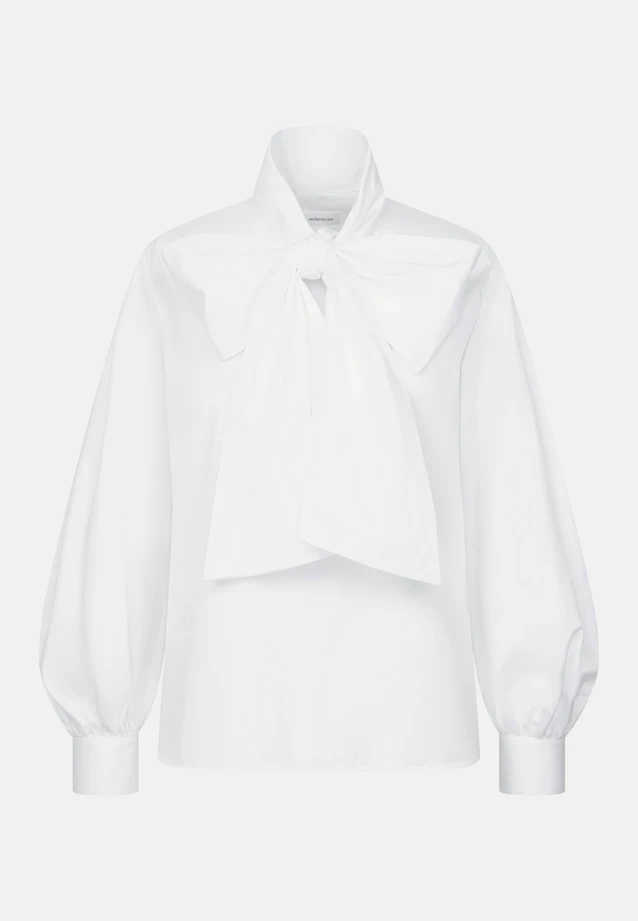 Chemisier à nœud avec pochettes de volume in Blanc |  Seidensticker Onlineshop