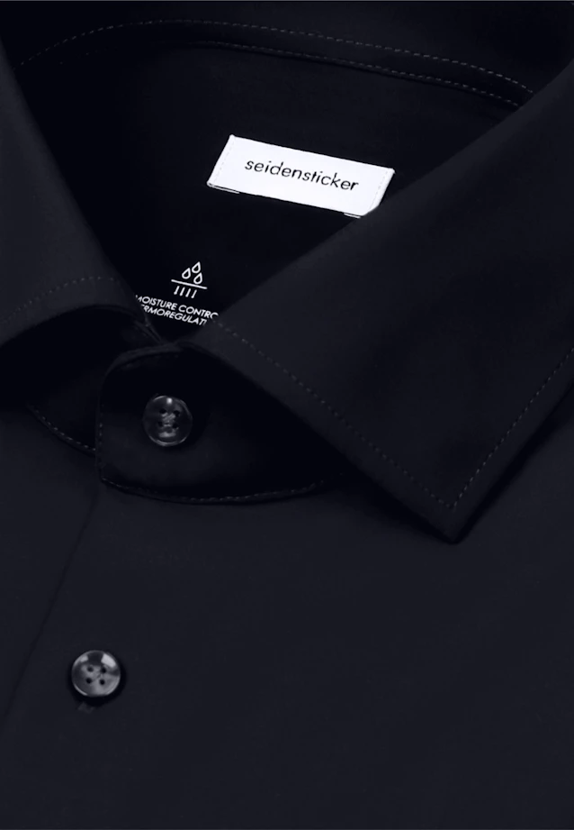 X-Slim Performance-Hemd Uni in Schwarz |  Seidensticker Onlineshop