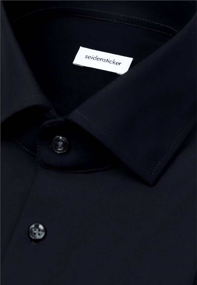 X-Slim Performance shirt Uni in Schwarz | Seidensticker online shop