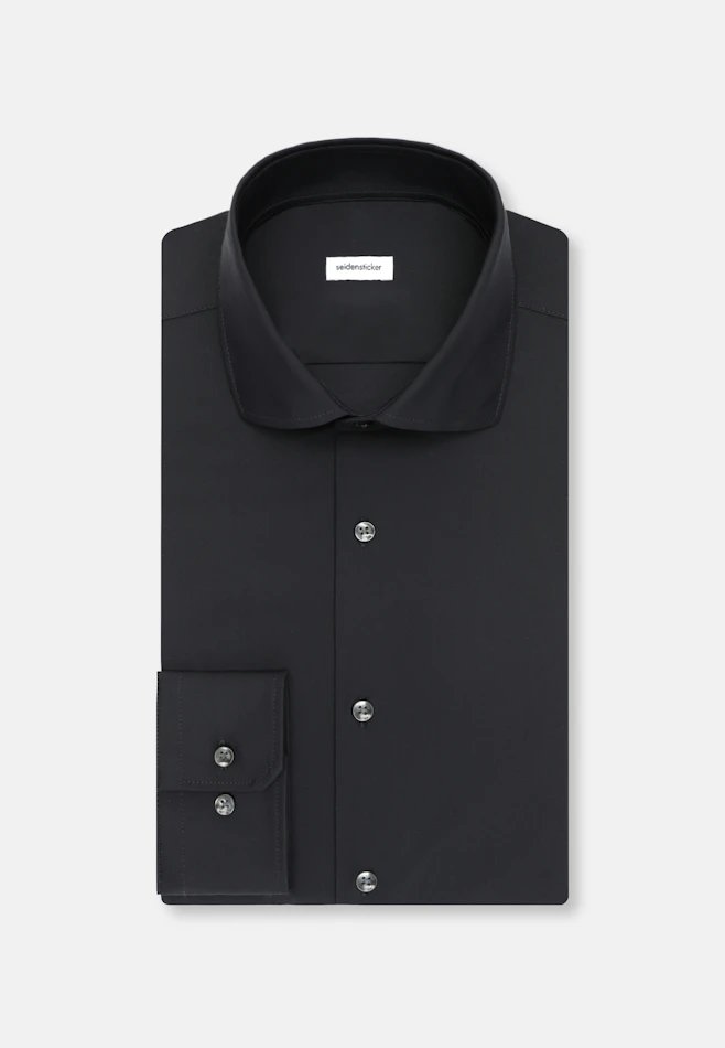 X-Slim Chemise Performance Uni dans Noir | Boutique en ligne Seidensticker