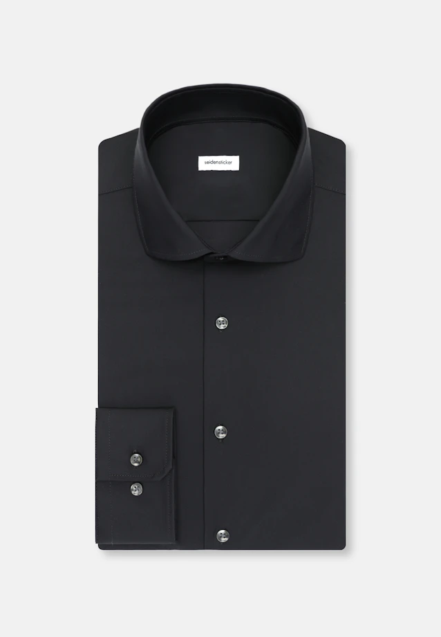 X-Slim Performance shirt Uni in Schwarz |  Seidensticker Onlineshop