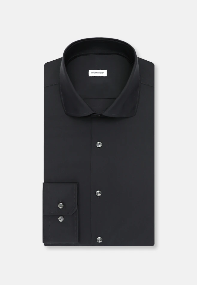 X-Slim Performance shirt Uni in Schwarz | Seidensticker online shop