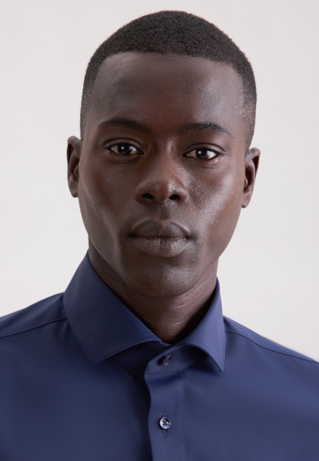 X-Slim Performance shirt Uni in Dunkelblau |  Seidensticker Onlineshop