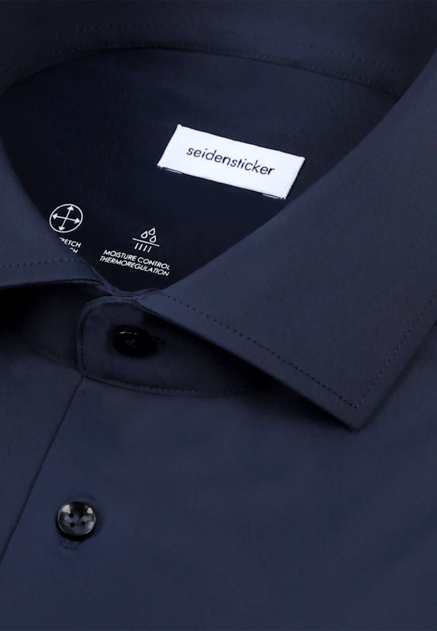X-Slim Performance shirt Uni in Dunkelblau |  Seidensticker Onlineshop