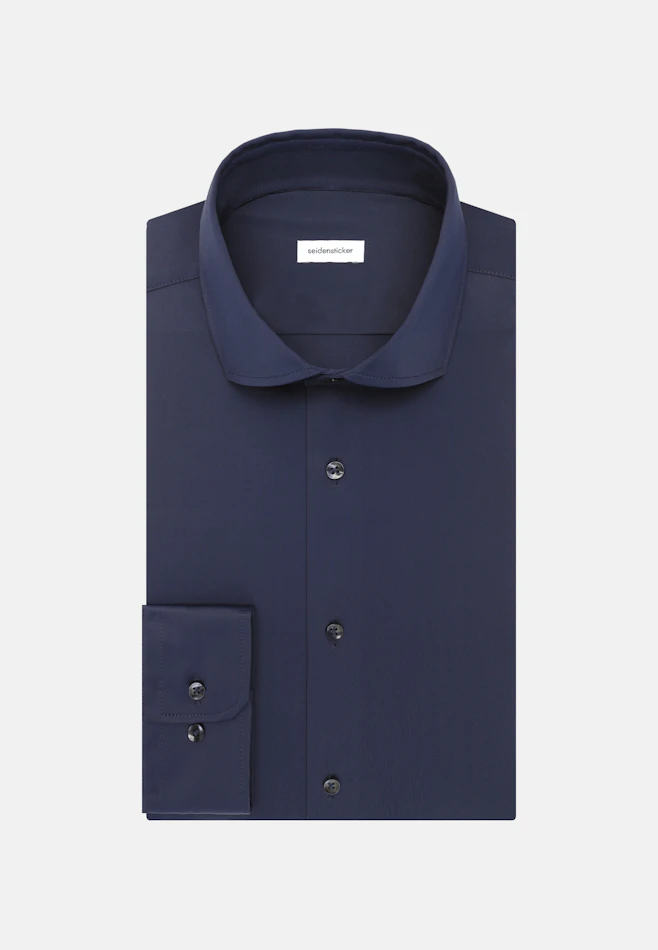 X-Slim Performance shirt Uni in Dunkelblau | Seidensticker online shop