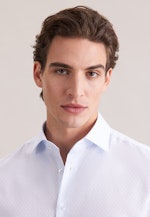 Slim Business shirt Print in Hellblau |  Seidensticker Onlineshop