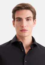 Regular Jerseyhemd Uni in Schwarz |  Seidensticker Onlineshop