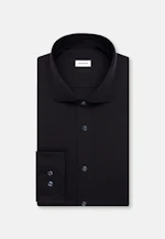 Regular Jerseyhemd Uni in Schwarz |  Seidensticker Onlineshop