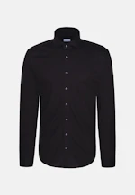 Regular Jerseyhemd Uni in Schwarz |  Seidensticker Onlineshop