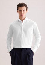 Regular Jerseyhemd Uni in Weiß |  Seidensticker Onlineshop