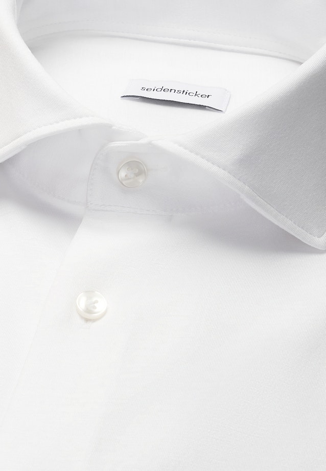Regular Jerseyhemd Uni in Weiß |  Seidensticker Onlineshop