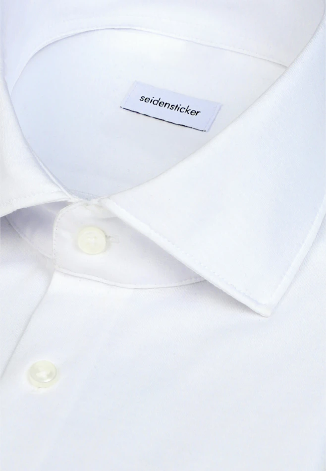 Regular Jerseyhemd Uni in Weiß | Seidensticker Onlineshop