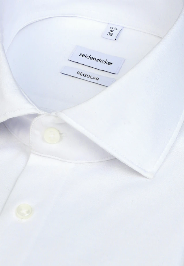 Regular Jerseyhemd Uni in Weiß |  Seidensticker Onlineshop