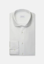 Regular Chemise en jersey Uni in Blanc |  Seidensticker Onlineshop