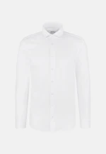 Regular Jerseyhemd Uni in Weiß |  Seidensticker Onlineshop