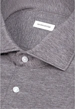 Regular Chemise en jersey Uni in Gris |  Seidensticker Onlineshop