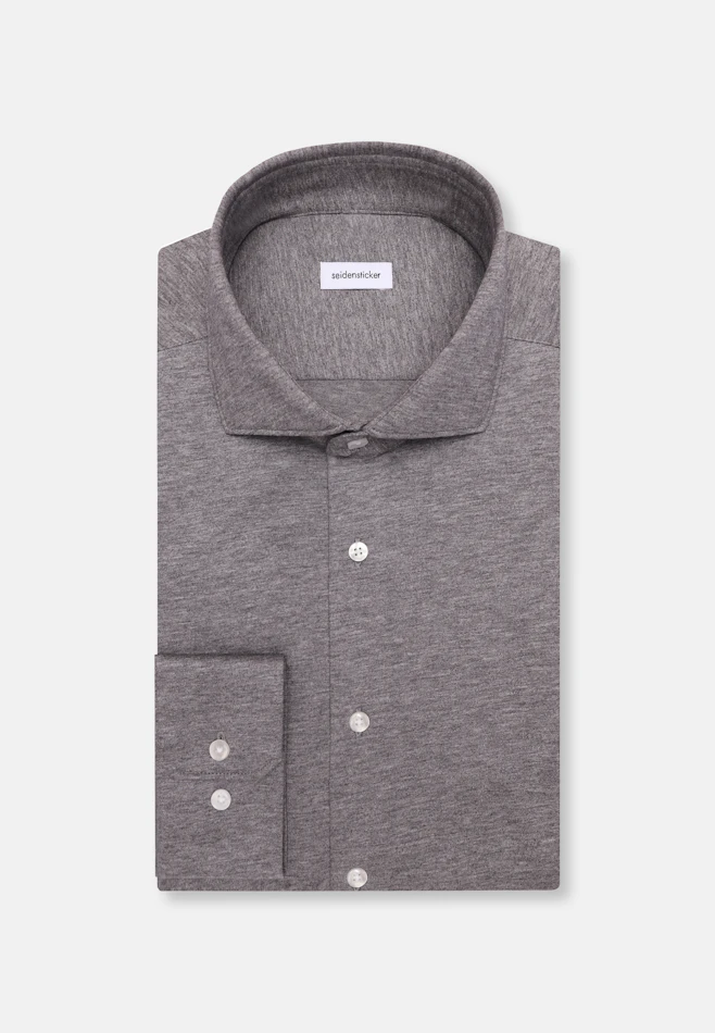 Regular Jersey shirt Uni in Grey | Seidensticker online shop