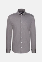 Regular Chemise en jersey Uni in Gris |  Seidensticker Onlineshop